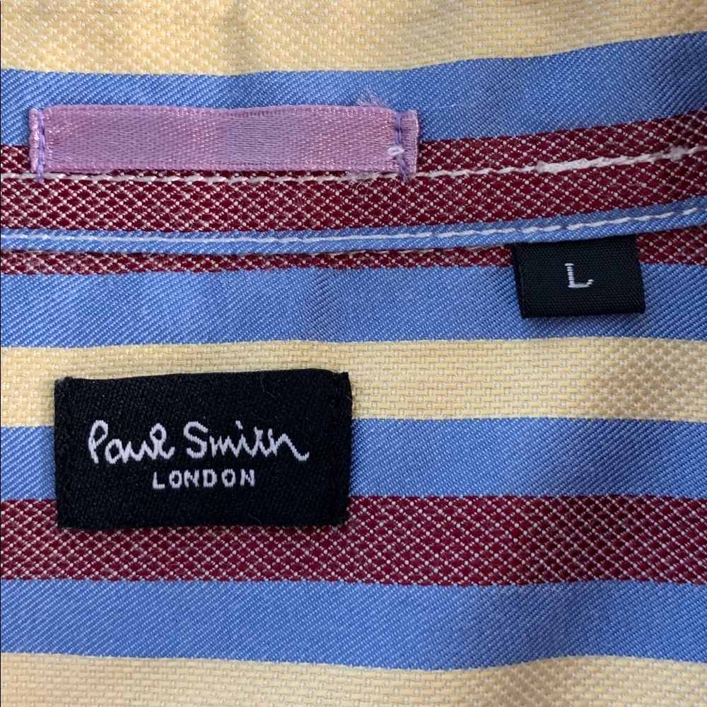 Paul Smith London Men’s Large Long Sleeve Shirt Striped - Picture 7 of 11